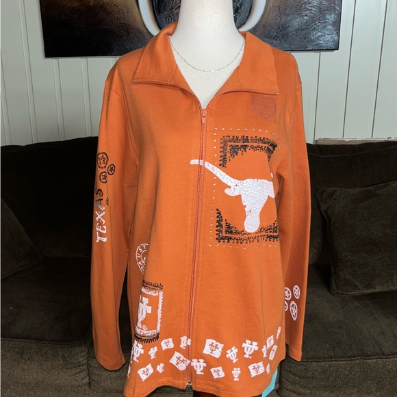 P. Michael • Texas Longhorn • Orange • Collegiate Apparel • Medium • Jacket •New - Picture 9 of 16